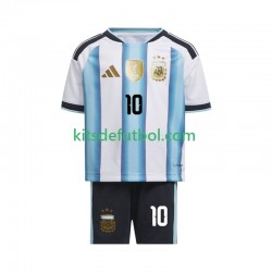 Equipación completa Niño Argentina Lionel Messi 10 World Cup 2026 Camiseta de local Manga Corta