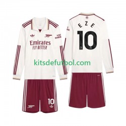 Equipación completa Niño Arsenal Eze 10 Camiseta alternativa 2025-2026 Manga Larga