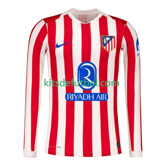 Atlético Madrid Hombre Camiseta de local 2025-2026 Manga Larga
