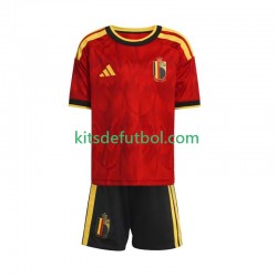 Equipación completa Niño Bélgica World Cup 2026 Camiseta de local Manga Corta