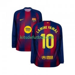 FC Barcelona Lamine Yamal 10 Hombre Camiseta de local 2025-2026 Manga Larga