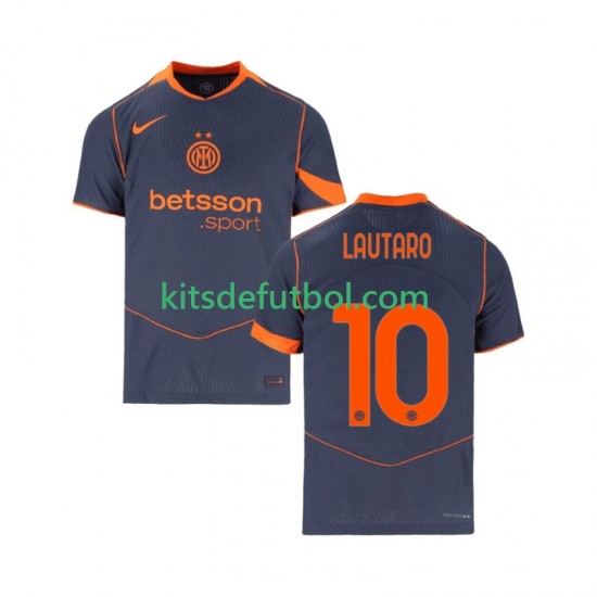 Inter Milan Lautaro Martinez 10 Hombre Camiseta alternativa 2025-2026 Manga Corta