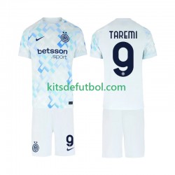 Equipación completa Niño Inter Milan Marcus Thuram 9 Camiseta de visitante 2025-2026 Manga Corta