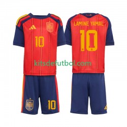 Equipación completa Niño España Lamine Yamal 10 World Cup 2026 Camiseta de local Manga Corta