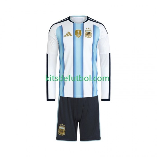Equipación completa Niño Argentina World Cup 2026 Camiseta de local Manga Larga