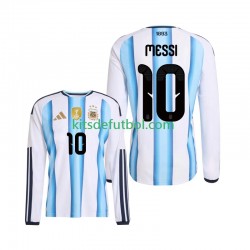 Argentina Lionel Messi 10 World Cup 2026 Hombre Camiseta de local Manga Larga