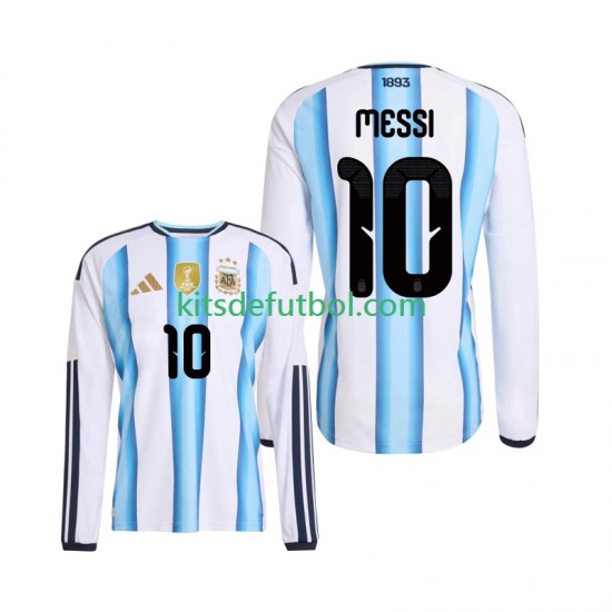 Argentina Lionel Messi 10 World Cup 2026 Hombre Camiseta de local Manga Larga
