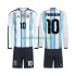 Equipación completa Niño Argentina Maradona 10 World Cup 2026 Camiseta de local Manga Larga