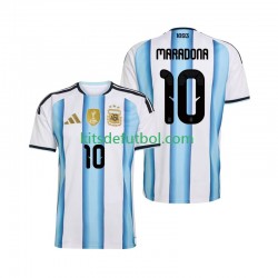 Argentina Maradona 10 World Cup 2026 Hombre Camiseta de local Manga Corta
