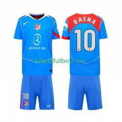 Equipación completa Niño Atlético Madrid Alex Baena 10 Camiseta alternativa 2025-2026 Manga Corta