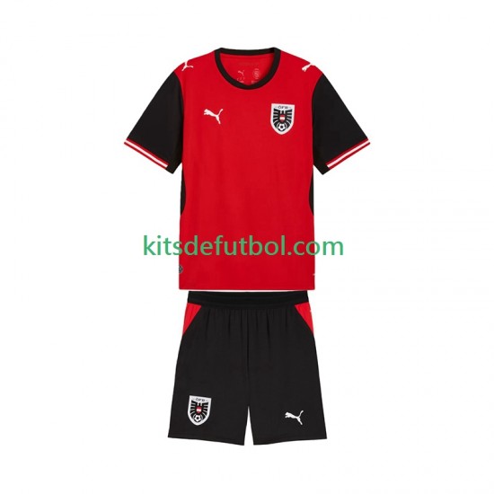 Equipación completa Niño Austria World Cup 2026 Camiseta de local Manga Corta