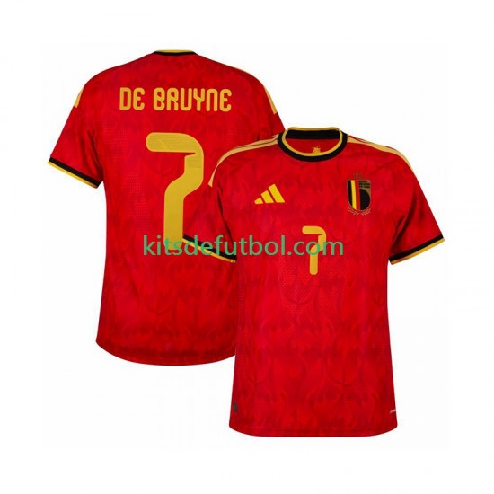 Bélgica de bruyne 7 World Cup 2026 Hombre Camiseta de local Manga Corta