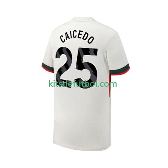 Chelsea Moises Caicedo 25 Hombre Camiseta de visitante 2025-2026 Manga Corta