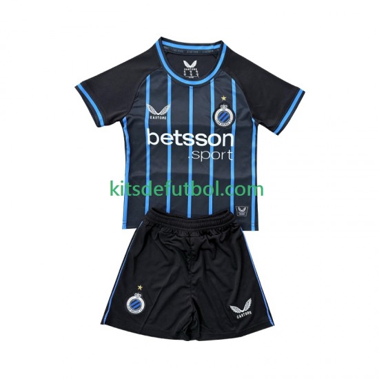 Equipación completa Niño Club Brugge Camiseta de local 2025-2026 Manga Corta