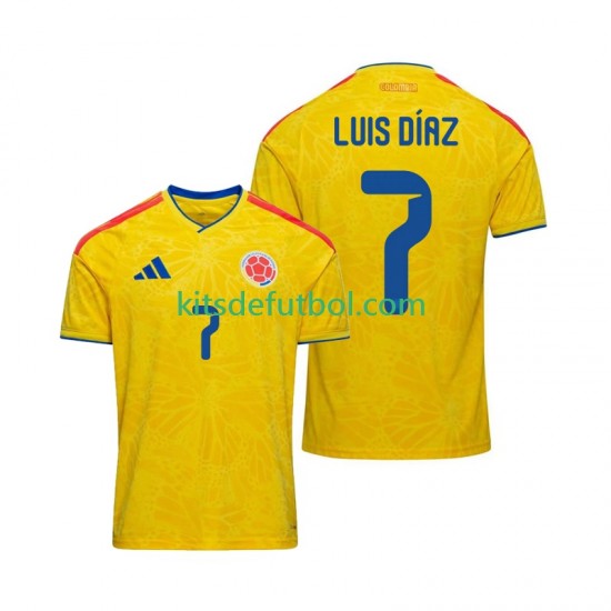Colombia Luis Diaz 7 World Cup 2026 Hombre Camiseta de local Manga Corta