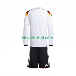 Equipación completa Niño Alemania World Cup 2026 Camiseta de local Manga Larga