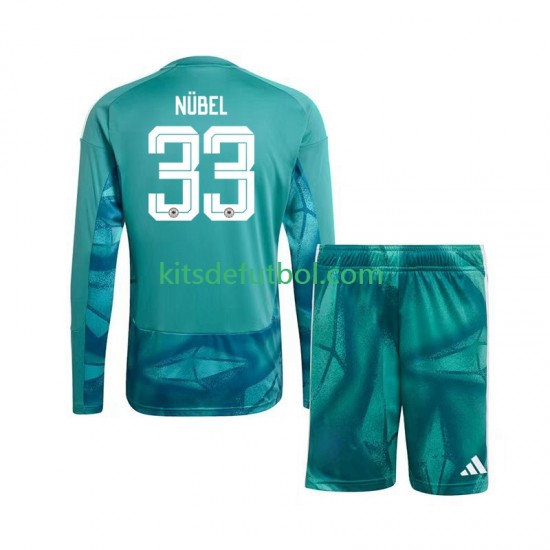Equipación completa Niño Alemania Portero Alexander Nubel 33 World Cup 2026 Camiseta de local Manga Larga