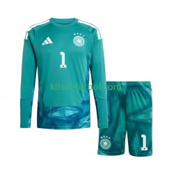 Equipación completa Niño Alemania Portero Manuel Neuer 1 World Cup 2026 Camiseta de local Manga Larga