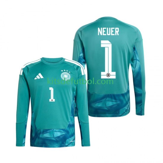 Alemania Portero Manuel Neuer 1 World Cup 2026 Hombre Camiseta de local Manga Larga