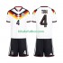 Equipación completa Niño Alemania Jonathan Tah 4 World Cup 2026 Camiseta de local Manga Corta