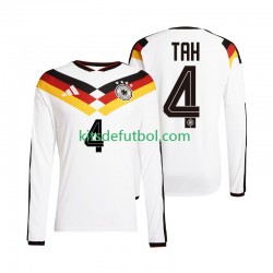 Alemania Jonathan Tah 4 World Cup 2026 Hombre Camiseta de local Manga Larga