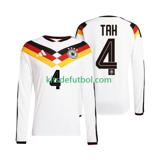Alemania Jonathan Tah 4 World Cup 2026 Hombre Camiseta de local Manga Larga