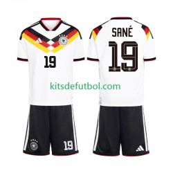 Equipación completa Niño Alemania Leroy Sane 19 World Cup 2026 Camiseta de local Manga Corta