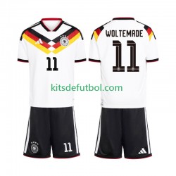 Equipación completa Niño Alemania Woltemade 11 World Cup 2026 Camiseta de local Manga Corta