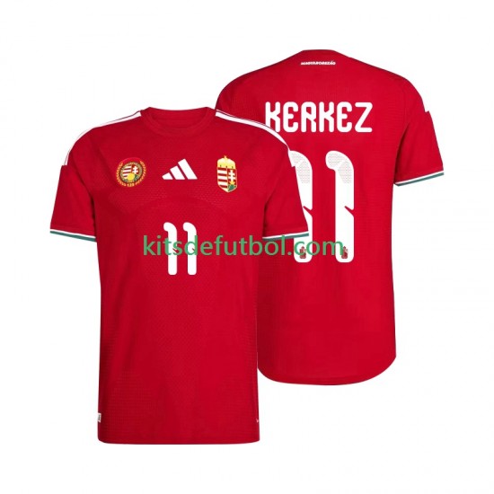 Hungría Kerkez 11 World Cup 2026 Hombre Camiseta de local Manga Corta