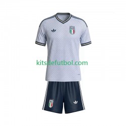 Equipación completa Niño Italia 2026 Camiseta de visitante Manga Corta