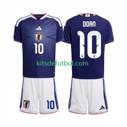 Equipación completa Niño Japón Ritsu Doan 10 World Cup 2026 Camiseta de local Manga Corta