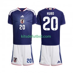 Equipación completa Niño Japón Kubo 20 World Cup 2026 Camiseta de local Manga Corta