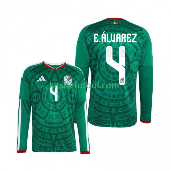 México Edson Alvarez 4 World Cup 2026 Hombre Camiseta de local Manga Larga