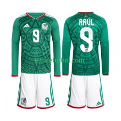 Equipación completa Niño México Raul Jimenez 9 World Cup 2026 Camiseta de local Manga Larga