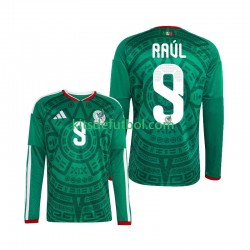 México Raul Jimenez 9 World Cup 2026 Hombre Camiseta de local Manga Larga
