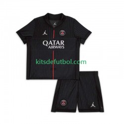 Equipación completa Niño Paris Saint-Germain Camiseta Cuarta 2025-2026 Manga Corta