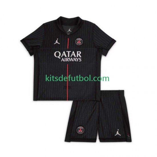 Equipación completa Niño Paris Saint-Germain Camiseta Cuarta 2025-2026 Manga Corta