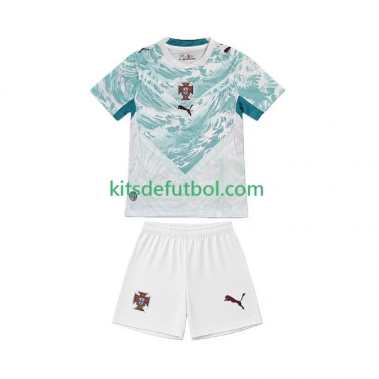 Equipación completa Niño Portugal World Cup 2026 Camiseta de visitante Manga Corta