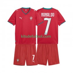 Equipación completa Niño Portugal Cristiano Ronaldo 7 World Cup 2026 Camiseta de local Manga Corta