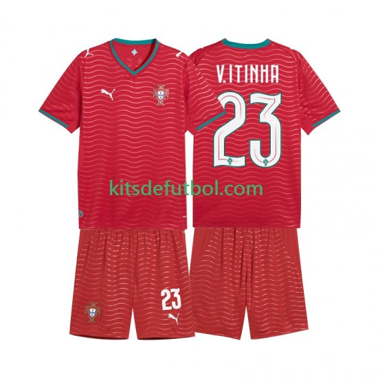 Equipación completa Niño Portugal Vitinha 23 World Cup 2026 Camiseta de local Manga Corta