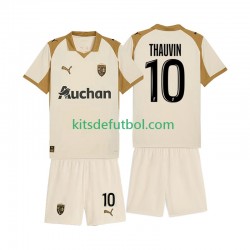 Equipación completa Niño RC Lens Florian Thauvin 10 Camiseta alternativa 2025-2026 Manga Corta