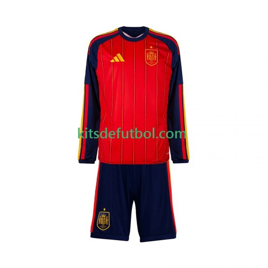 Equipación completa Niño España World Cup 2026 Camiseta de local Manga Larga