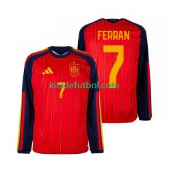 España Ferran Torres 7 World Cup 2026 Hombre Camiseta de local Manga Larga