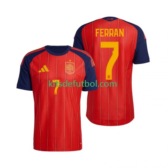 España Ferran Torres 7 World Cup 2026 Hombre Camiseta de local Manga Corta