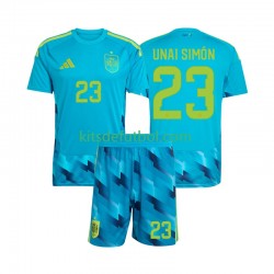 Equipación completa Niño España Portero Unai Simon 23 World Cup 2026 Camiseta de local Manga Corta