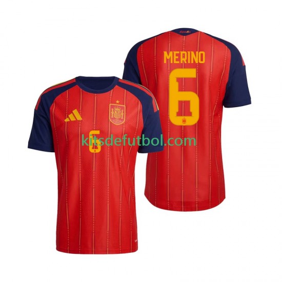 España Mikel Merino 6 World Cup 2026 Hombre Camiseta de local Manga Corta
