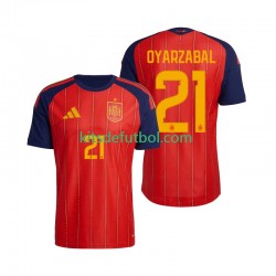España Mikel Oyarzabal 21 World Cup 2026 Hombre Camiseta de local Manga Corta