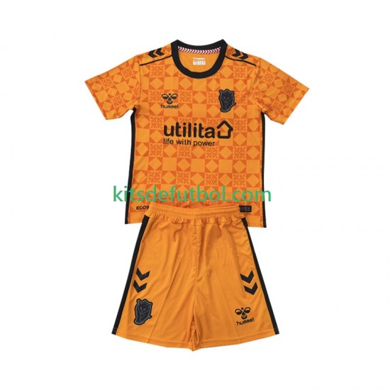 Equipación completa Niño Portero Sunderland Camiseta alternativa 2025-2026 Manga Corta