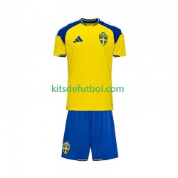 Equipación completa Niño Suecia 2026 Camiseta de local Manga Corta