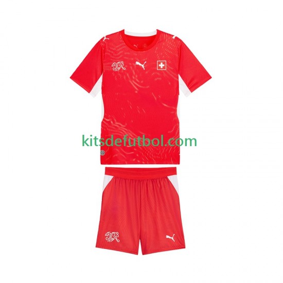 Equipación completa Niño Suiza World Cup 2026 Camiseta de local Manga Corta